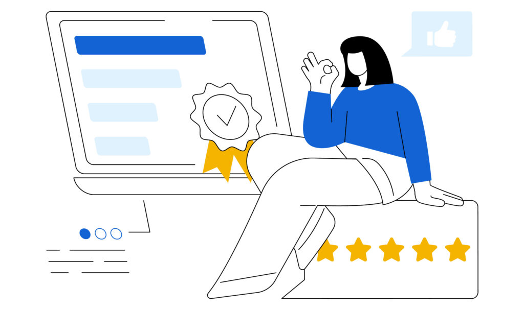 Abstract art of consumer reading list rankings online